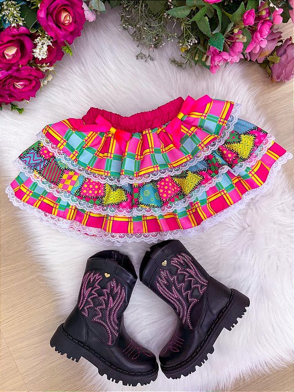 Saia Mini Miss Junino Magia do Sertão