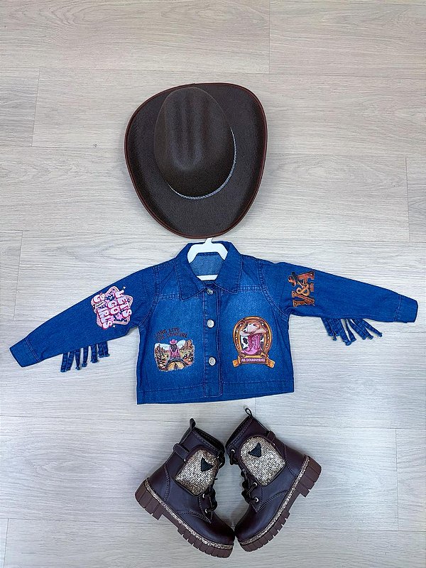 Jaqueta Blogueirinha Boiadeira Jeans