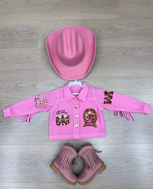 Jaqueta Blogueirinha Boiadeira Rosa