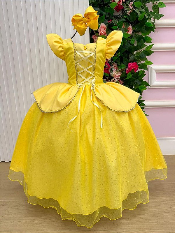Fantasia/ Vestido Mini Miss Longo A Bela e a Fera