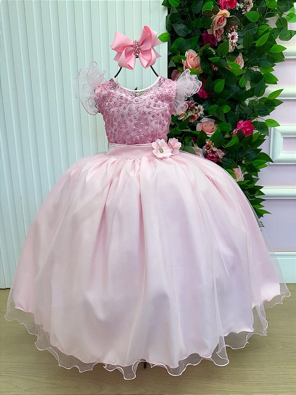 Vestido Mini Miss Longo Suzy Rosa Bebe