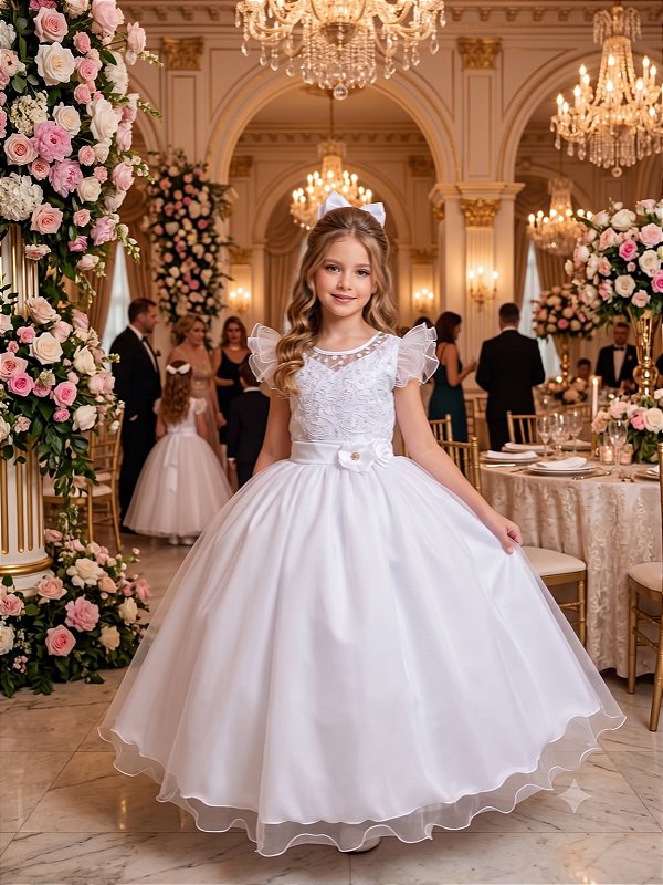 Vestido Mini Miss Longo Suzy Branco
