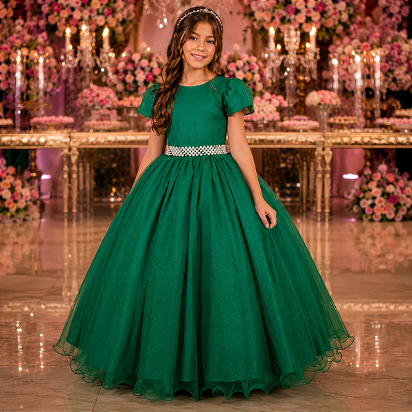 Vestido Marie Longo Heloisa Verde Bandeira