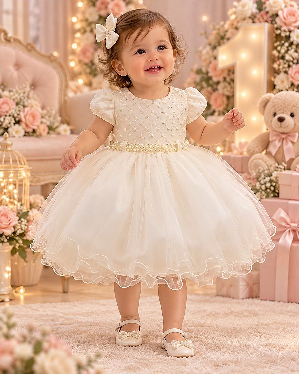 Vestido Menina Bonita Bebe Alice Sofia Off