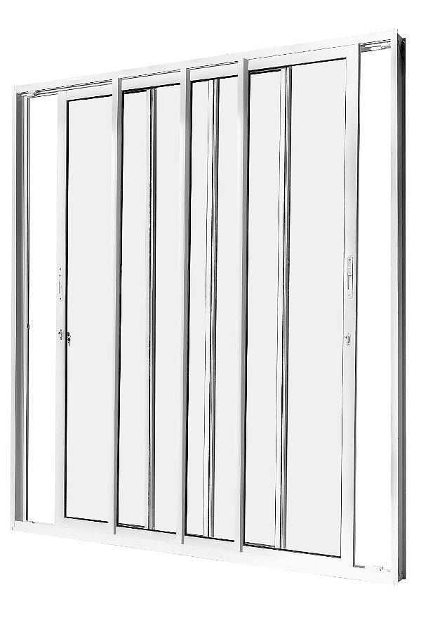 PORTA SACADA BRANCA 4 FOLHAS MÓVEIS SEM TRAVESSA COM REFORÇO COD. 2024