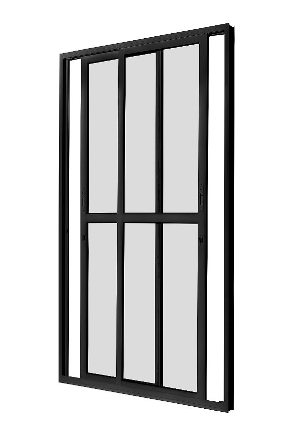 PORTA SACADA PRETA COM 2 FOLHAS MÓVEIS COD. 1004