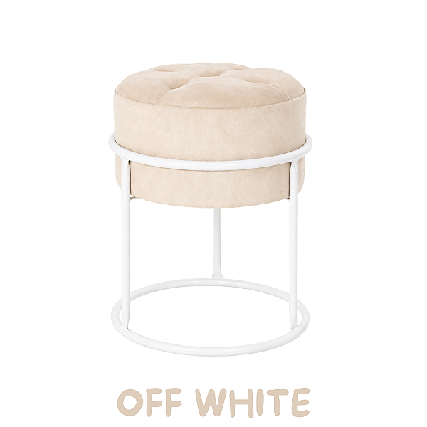 Puff Argola Decoração Base Branca