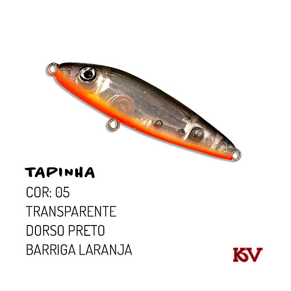 Isca Artificial KV Tapinha 6,5 cm 6 gr Cor 05