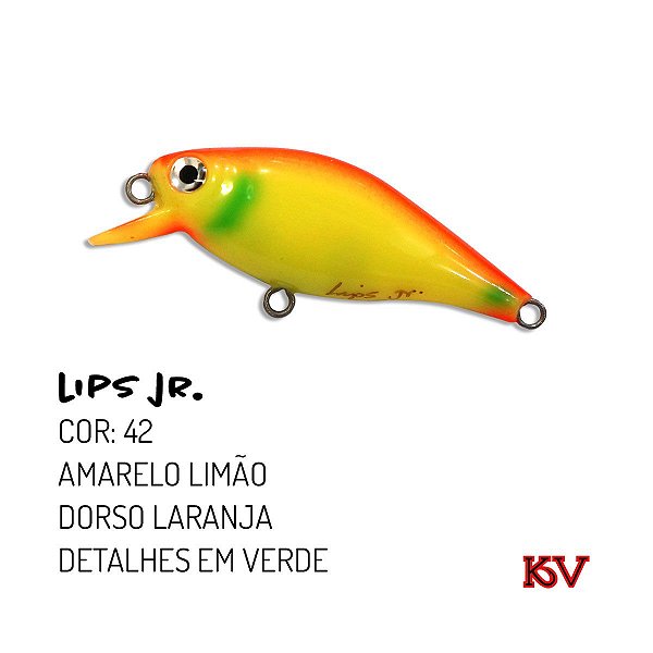 Isca Artificial KV Lips Jr 5,8 cm 5,5 gr Cor 42