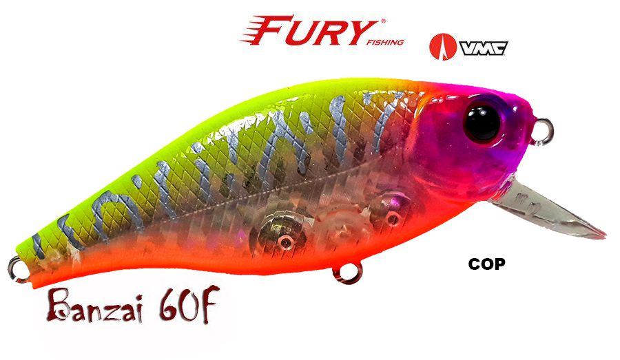 Isca Artificial Fury Banzai 60F 6,5 gr Cor COP