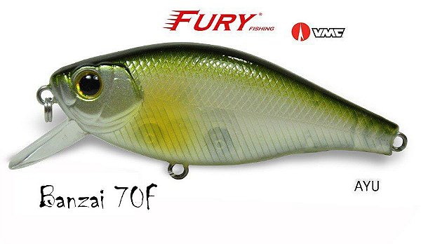 Isca Artificial Fury Banzai 70F 10 gr Cor AYU