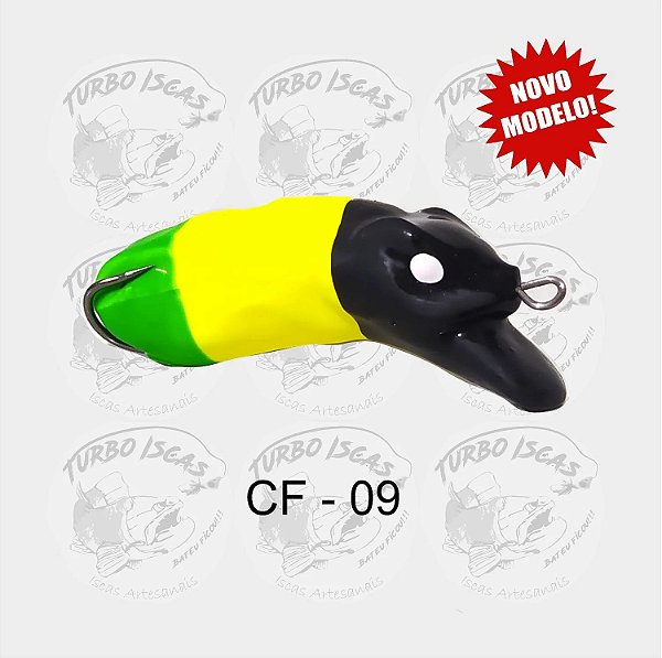 Isca Artificial Turbo Iscas Crank Frog 8 cm 15 gr Cor CF09