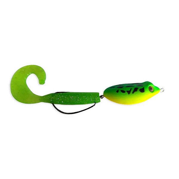 Isca Artificial Bufo Pure Strike Cor Verde Lima Dorso Preto