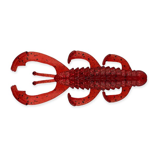 Isca artificial Crawly Pure Strike com 2 unidades Cor Red Black Red Flake