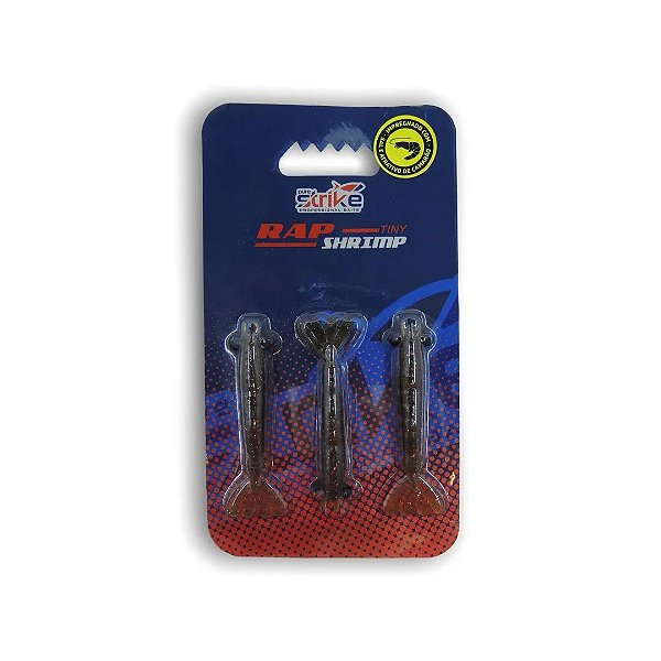 Isca Artificial Rap Shrimp 6 cm 3 unidades Cor Cinnamon Red Gold Flake