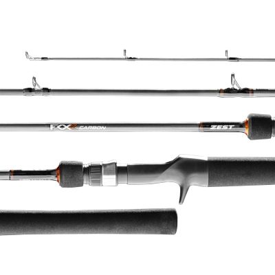 Vara Zest Fox Carbon FXC - C601MH 12-25 Libras (1,83m) Inteiriça para Carretilha