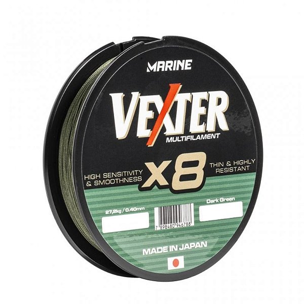 Linha Multifilamento Marine Vexter X8 - 150m - Verde