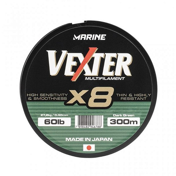 Linha Multifilamento Marine Vexter X8 - 300m - Verde