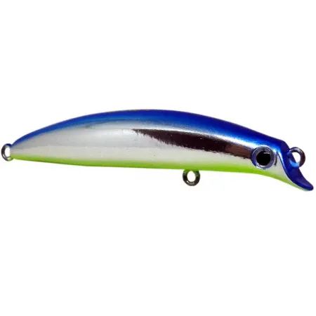 Isca Artificial Yara Destroyer By Eduardo Monteiro 9,5 cm 8 gr Cor 66 Cromada Dorso Azul