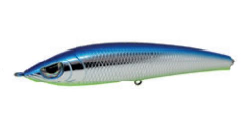 Isca Artificial Yara Hunter Bait 110 11 cm 14 gr By Eduardo Monteiro Cor 66 Cromada Dorso Azul
