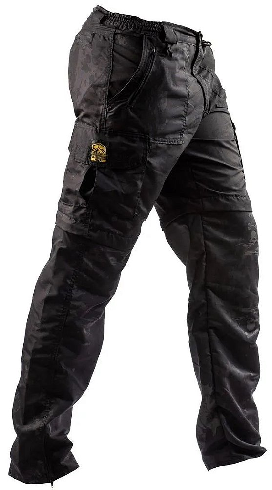 Calça de Pesca Brk Vira Bermuda Camuflado 01 com UV 35+