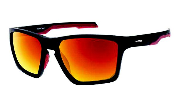 Óculos Solar Polarizado Express Modelo Anchova Cor Vermelho