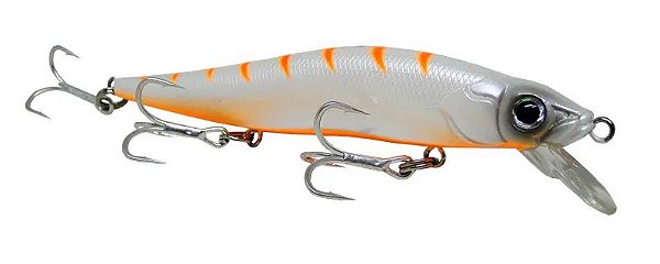 Isca Artificial Yara Maquina 11 cm 15 gr Cor 74 Branco e Laranja