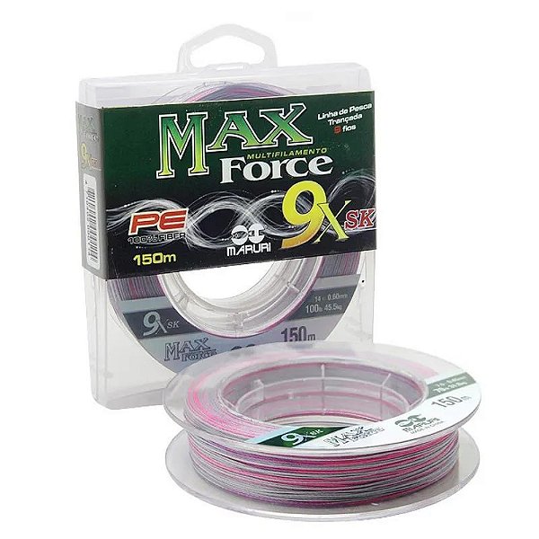 Linha Multifilamento Maruri Max Force PE 9X SK 150 mt