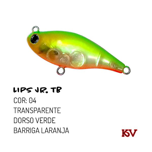 Isca Artificial KV Lips Jr Tb 5,8 cm 6,5 gr Cor 04