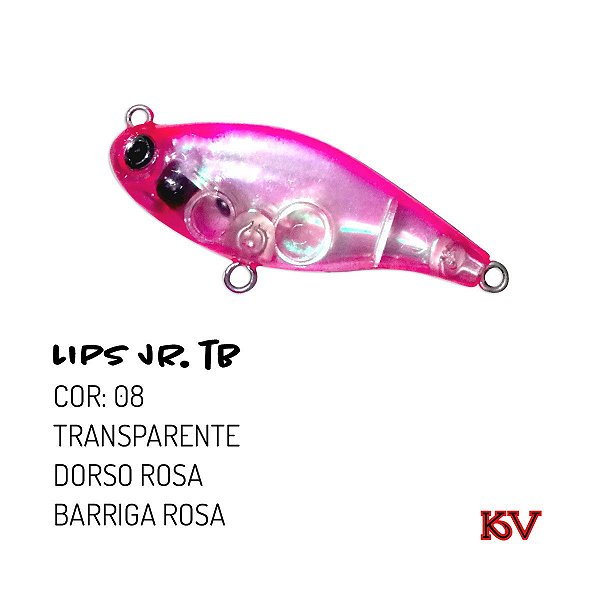 Isca Artificial KV Lips Jr Tb 5,8 cm 6,5 gr Cor 08