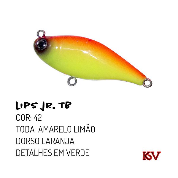 Isca Artificial KV Lips Jr Tb 5,8 cm 6,5 gr Cor 42