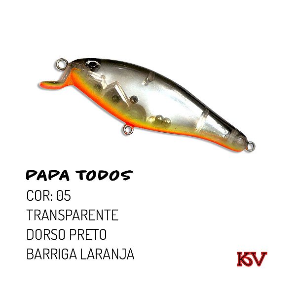 Isca Artificial KV Papa Todos 7,5 cm 10 gr Cor 05