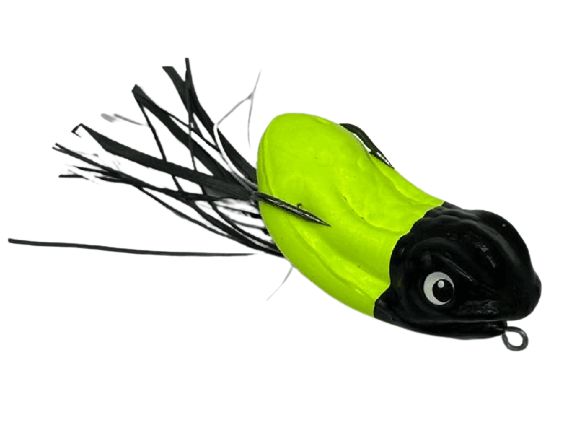 Isca Artificial Bad Line Bad Bloop 6,5 cm 11,0 gr Cor 27 Amarelo Flúor Cabeça Preta