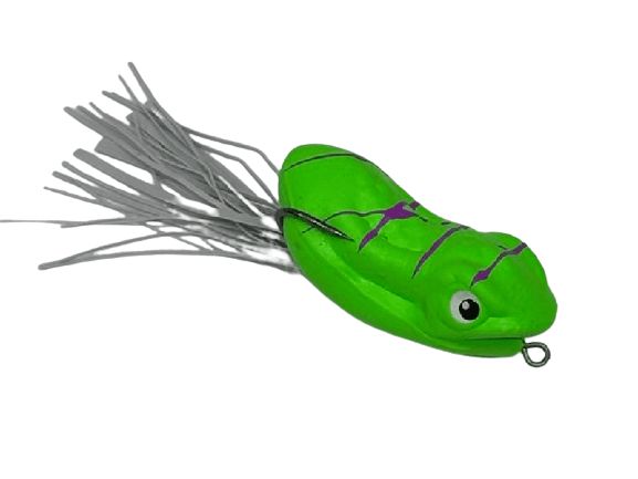 Isca Artificial Bad Line Bad Bloop 6,5 cm 11,0 gr Cor 50 Verde Flúor com Risco Violeta