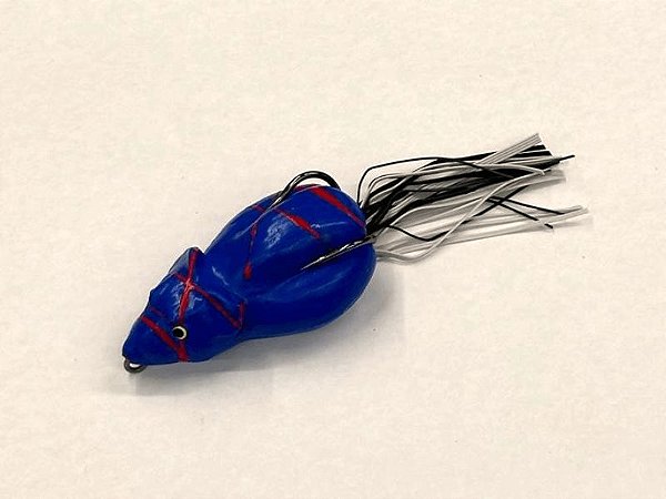 Isca Artificial Bad Line New Bad Rat 6 cm 13 gr Cor 122 Azul com Risco Vermelho