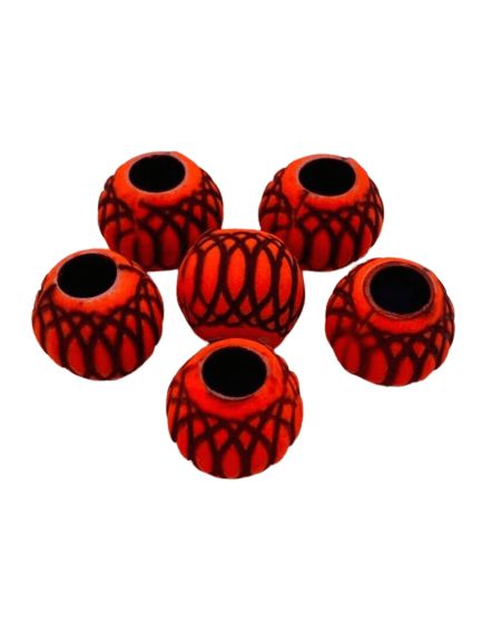 Miçanga Luminosa Mexerica Cor Vermelho - 1572