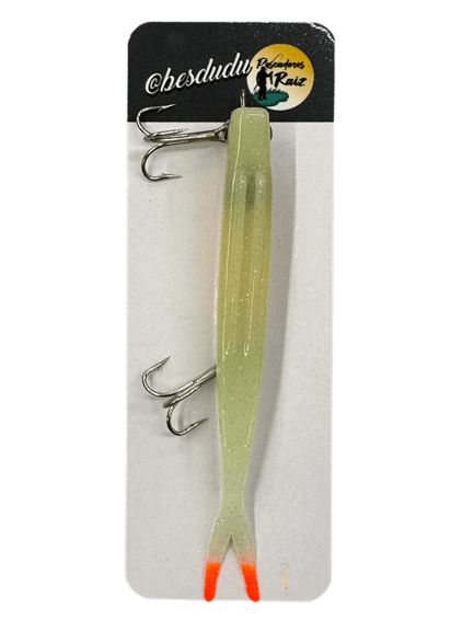 Isca Artificial Besdudu Shad Plug 10 cm 8,5 gr Cor Glow Ovado