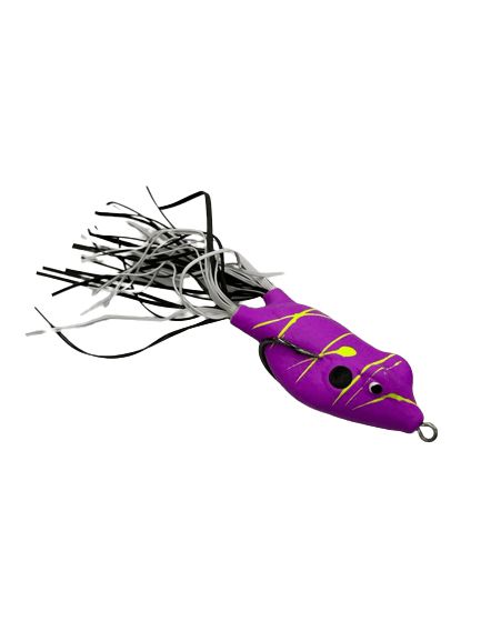 Isca Artificial Bad Line Speed Bad 4,9 cm 9,1 gr cor 42 Violeta com Risco Amarelo Flúor