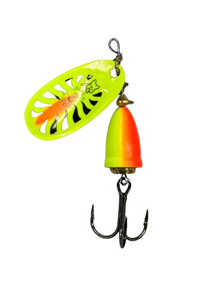 Isca Artificial Blue Fox Spinner Vibrax Fluorescente N3 - 8 gr - cor FT