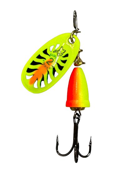 Isca Artificial Blue Fox Spinner Vibrax Fluorescente N2 - 6 gr - cor FT