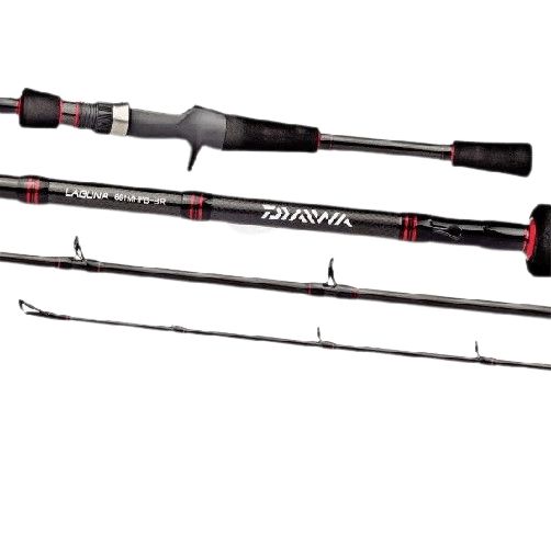 Vara Daiwa Laguna 6'6" (1,98m) 10-25 Libras LAG662MHFB-BR para Carretilha 2 Partes