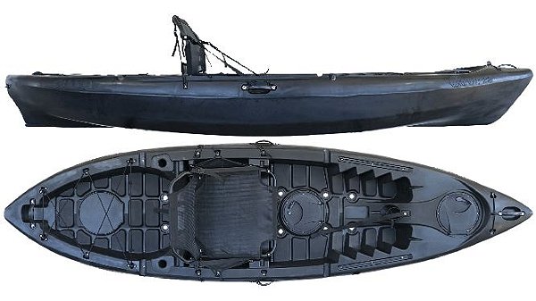 Caiaque Hidro 2 Eko Caiman 100 Cor Black
