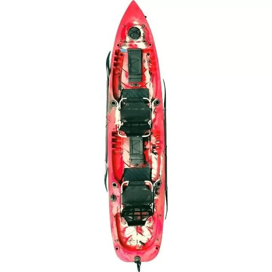 Caiaque Mero Duplo Caiaker Cor Camuflado Vermelho