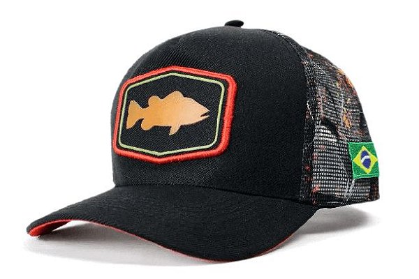 Boné Trucker Bad Fish Cor 702 Red Fish