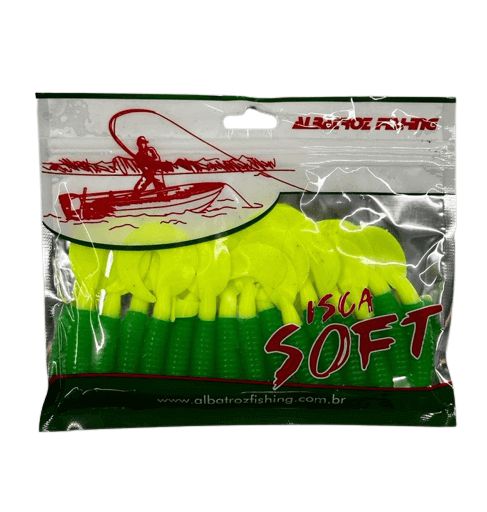 Isca Artificial Albatroz Soft Grub Goró Pc com 15 unidades Cor 116