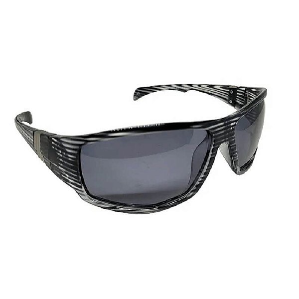 Óculos de sol polarizado Yara Dark Vision 01855 Sport Lente Smoke Armação Transparente