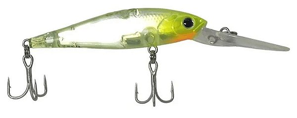 Isca Artificial Yara Deep Shad 6,5 cm 6,2 gr Cor 78 Transparente Limão