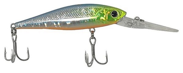 Isca Artificial Yara Deep Shad 6,5 cm 6,2 gr Cor 73 Azul Holografico