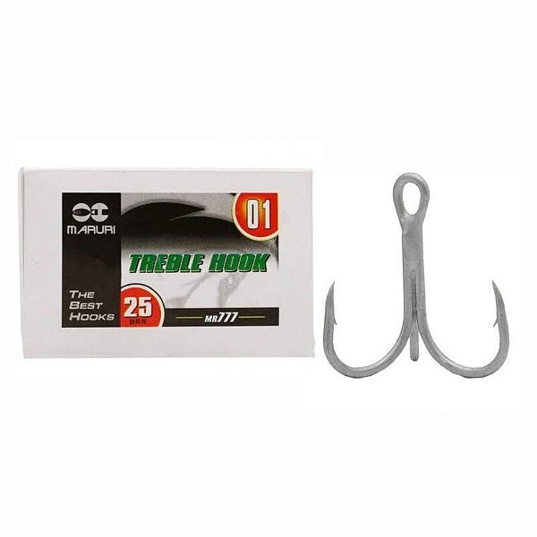 Garatéia Maruri Treble Hook MR-777 - Caixa com 25 Unidades