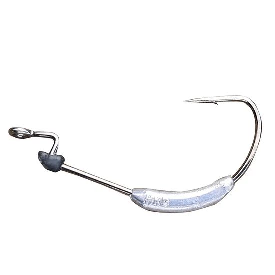 Anzol HKD OFF-SET Lastreado 5/0 6,5 gr com Trava Pacote c/ 3 Un VMC 4X